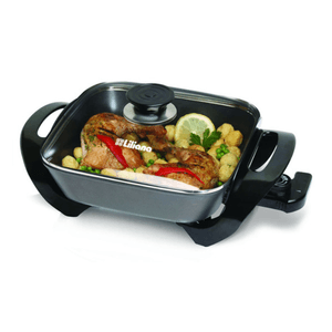 Parrilla El Liliana Ak100 1500W 27X27X7.5 Cm Tapa