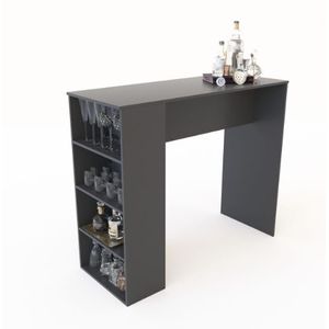 Amoblamientos Cocina Delos Dsm03Gs Barra Desay 130X110X50 Gris Sombra