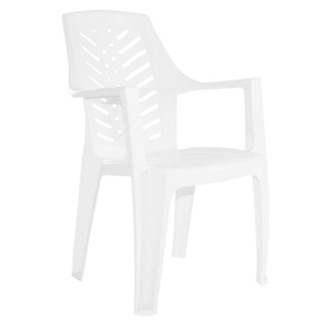 Sillón Jardín Plástico Garden Life Marbella F8800 Blanco