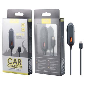 Cargador para Auto M-Tk At933 Cable Tipo C Negro