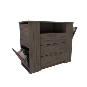 Cómoda Delos Dld04Rdg 3C C/Zap 1Est 94X111X48 Roble Denver Grafito