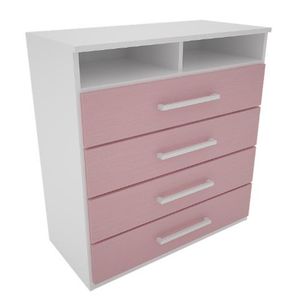 Cómoda Delos Dj150Ro 4C+Est 86X91X45 Rosa