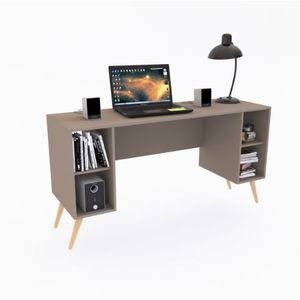 Mesa Cpu Delos Dl891Gc 120X72X45 C/Estant Gris Cubanita