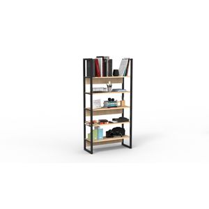 Biblioteca Delos DST21RN 5 Estantes 1.80 m Roble Natural