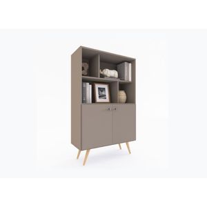 Biblioteca Delos Dl885Gc 85X140X35 2P2E Gris Cubanito