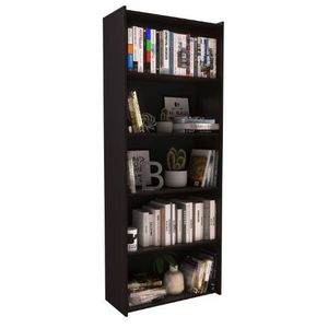 Biblioteca Delos Dl0104Rt 71X180X29 5Est Roble Termo Negro