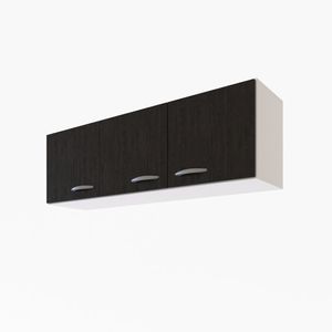 Alacena Delos Dl624Brt 140X44X33  3P Bco/Roble Termo