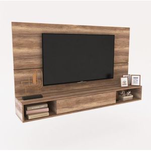 Modular Delos Dl842Rng Panel 1501X90X26 Tv55" C/Sop Roble Nebraska Gris