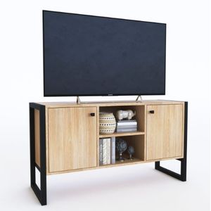 Mesa Tv Delos Dst02Rnn Rack 103X59X37 2P1E Roble Nebraska Natural