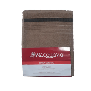 Juego de toalla ALCOYANA Set Toalla +Toallon Beige