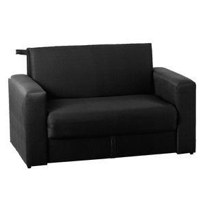 Sofá Cama Aimaretti Bucanero 2 Cuerpos Ecocuero Negro
