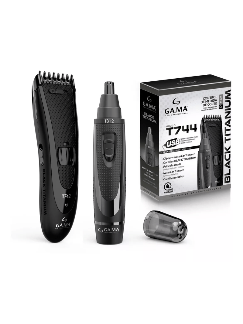 cortacabello-gama-t744-pack-titanium-clipper-24988