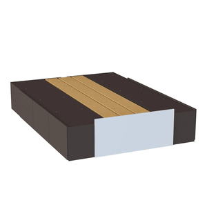 Cama 2 Plazas ORLANDI 570 Box Regulable Premium 1.40 a 2.08 Wengue - Venecia