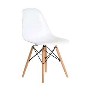 Silla madera GARDEN LIFE  F90100 EAMES Madera Blanca