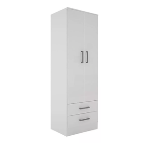 Placard ORLANDI 3542 BAHIA 61X184X047 2 Puertas 2 Cajones Blanco