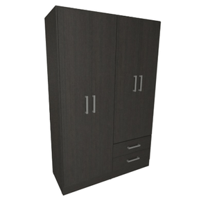 Placard ORLANDI 3523 BAHIA 121X184X47 4 Puertas 2 Cajones Wengue