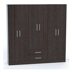 Placard ORLANDI 3503 BAHIA 181X184X47 6 Puertas 2 Cajones Wengue