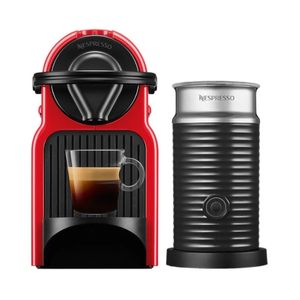 Cafetera Nespresso INISSIA RED 0.7 Litros Con Aeroccino