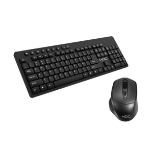 COMBO HDC MK1136 Mouse con Teclado Inalambrico Negro