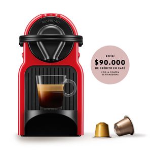 Cafetera Nespresso Inissia Red 0.7L 19Bares Roja